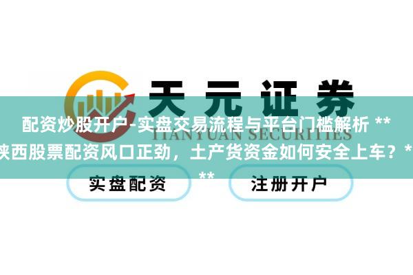配资炒股开户-实盘交易流程与平台门槛解析 **陕西股票配资风口正劲，土产货资金如何安全上车？**